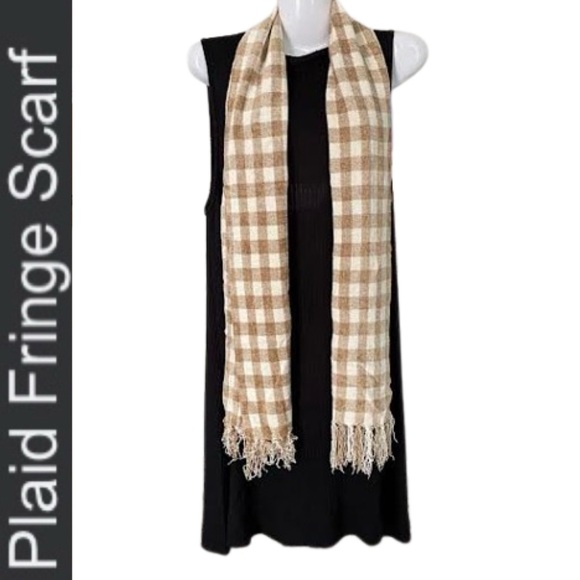 None Accessories - Plaid Scarf